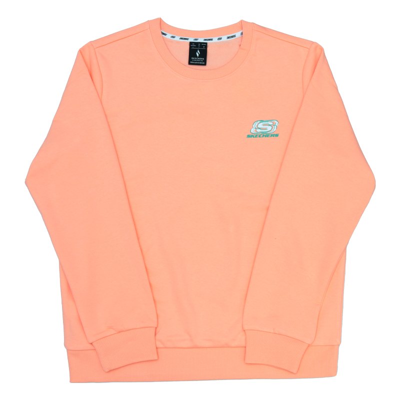 

Skechers Толстовка унисекс, оранжевые, персиковые, розовые, с круглым вырезом, средней толщины