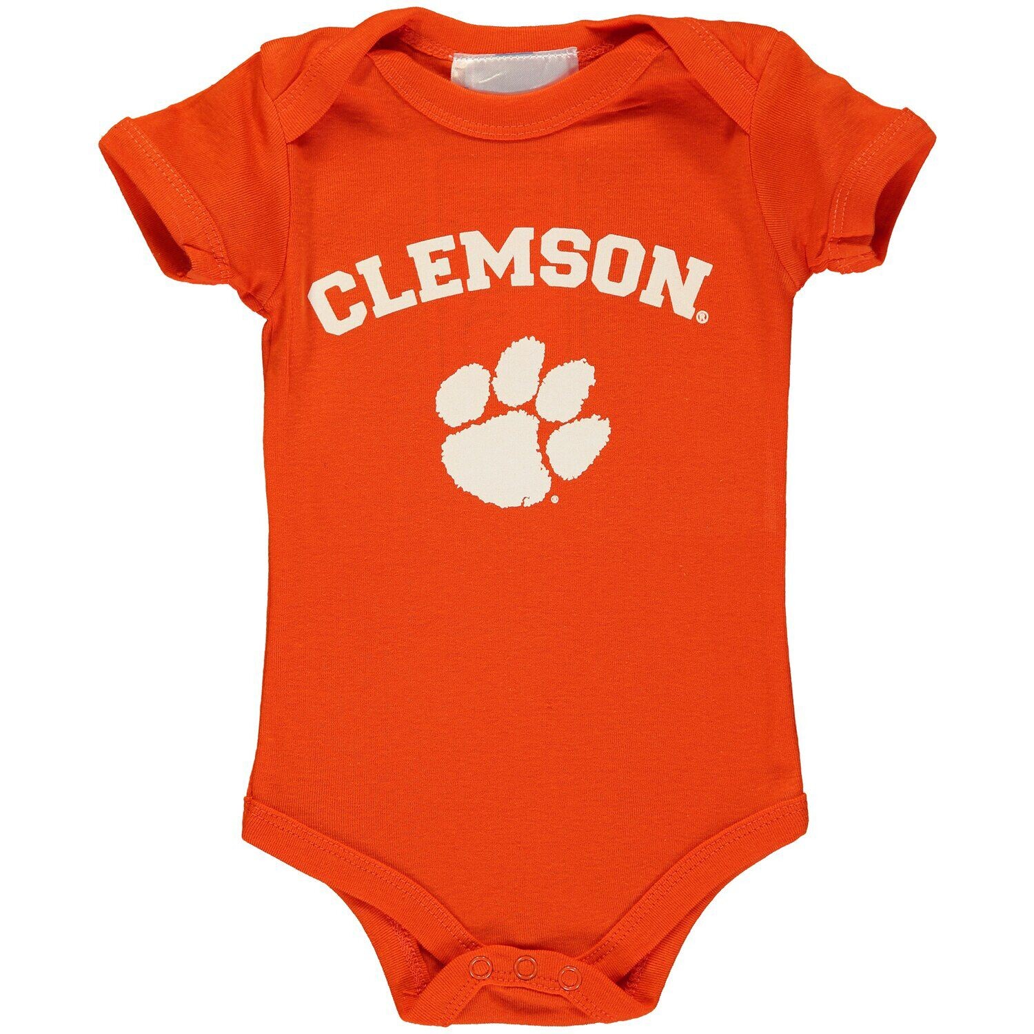 Оранжевое боди Infant Clemson Tigers Arch & Logo Unbranded