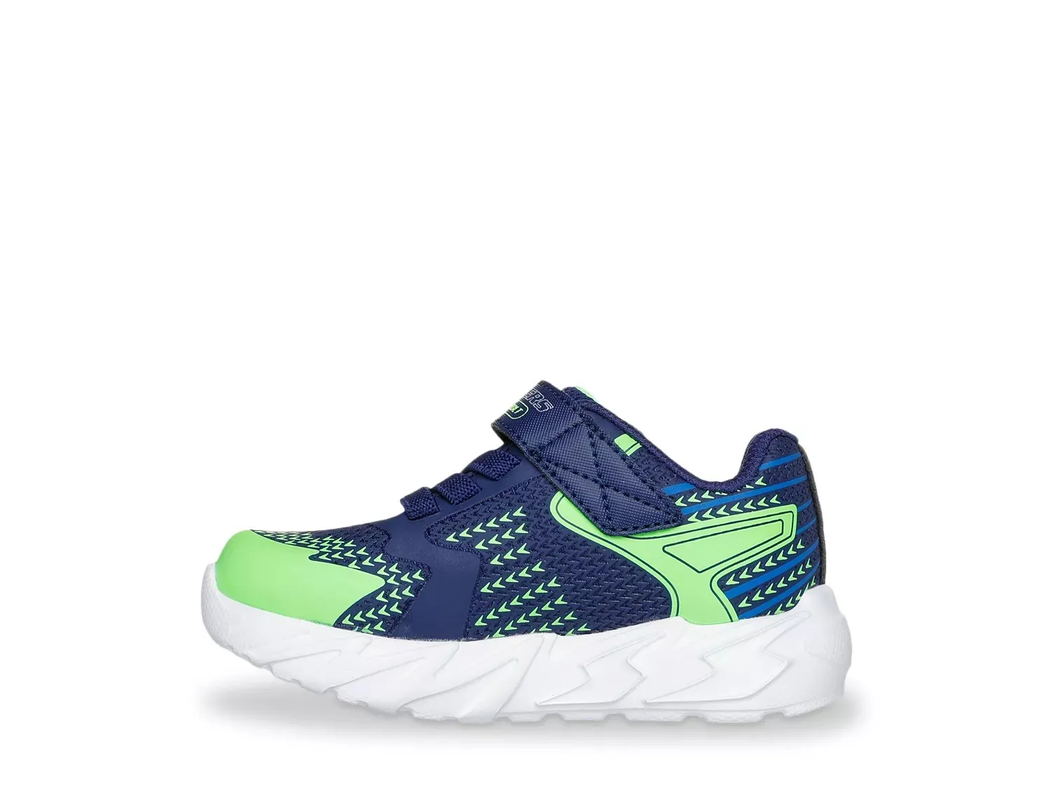Кроссовки Skechers S Lights Flex Glow Bolt — детские, синие — фото 2