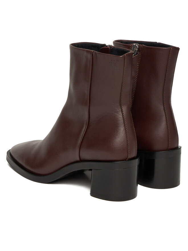 Ботильоны Block Heel Zip Boot Lth HW0HW02593 Calvin Klein, красный — фото 3