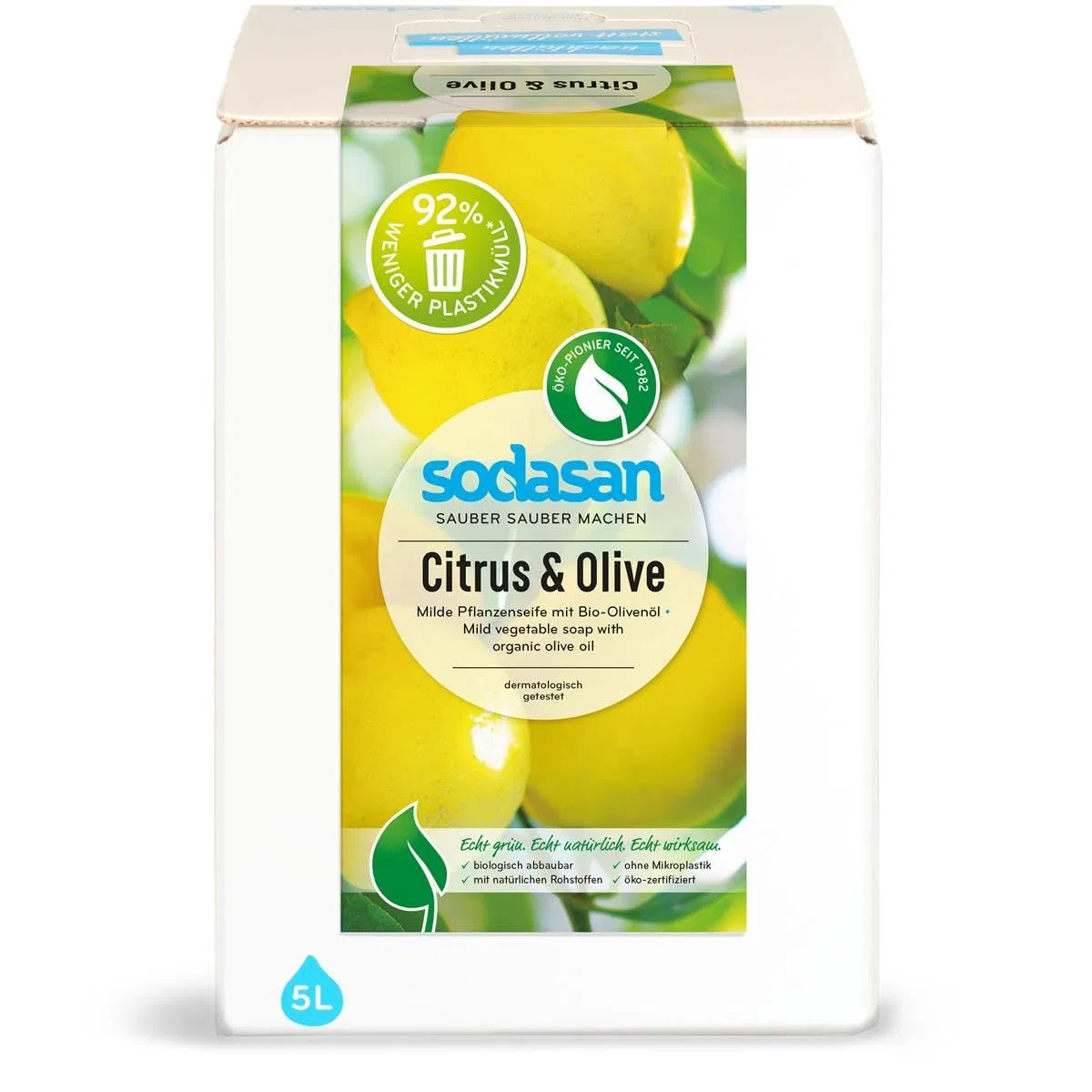 Жидкое мыло Sodasan Citrus & Olive 5 л Sodasan