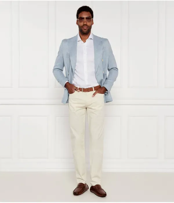 Рубашка H-HANK-spr-B1-C1-253 slim fit Boss, белый — фото 2