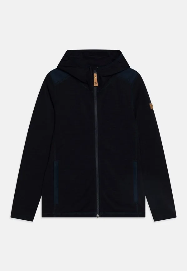 Детская толстовка тренировочная куртка keb Fjällräven, Dark Navy — фото 3