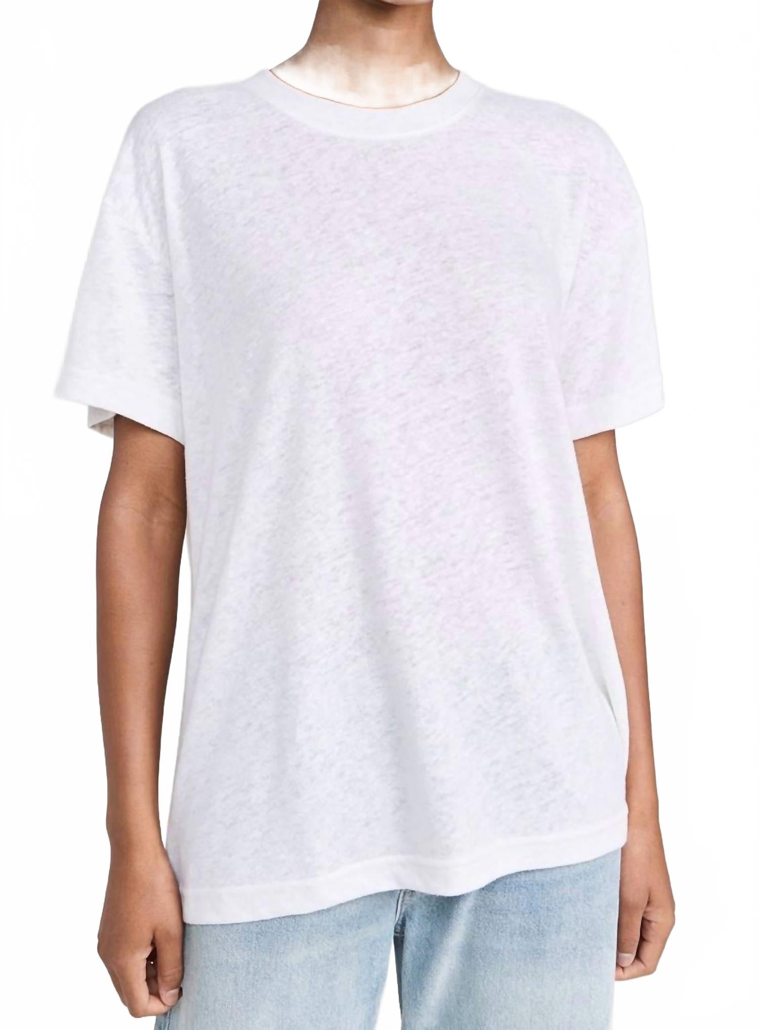 

PERFECTWHITETEE Футболка Faith Boxy Crew Tee, натуральный белый цвет