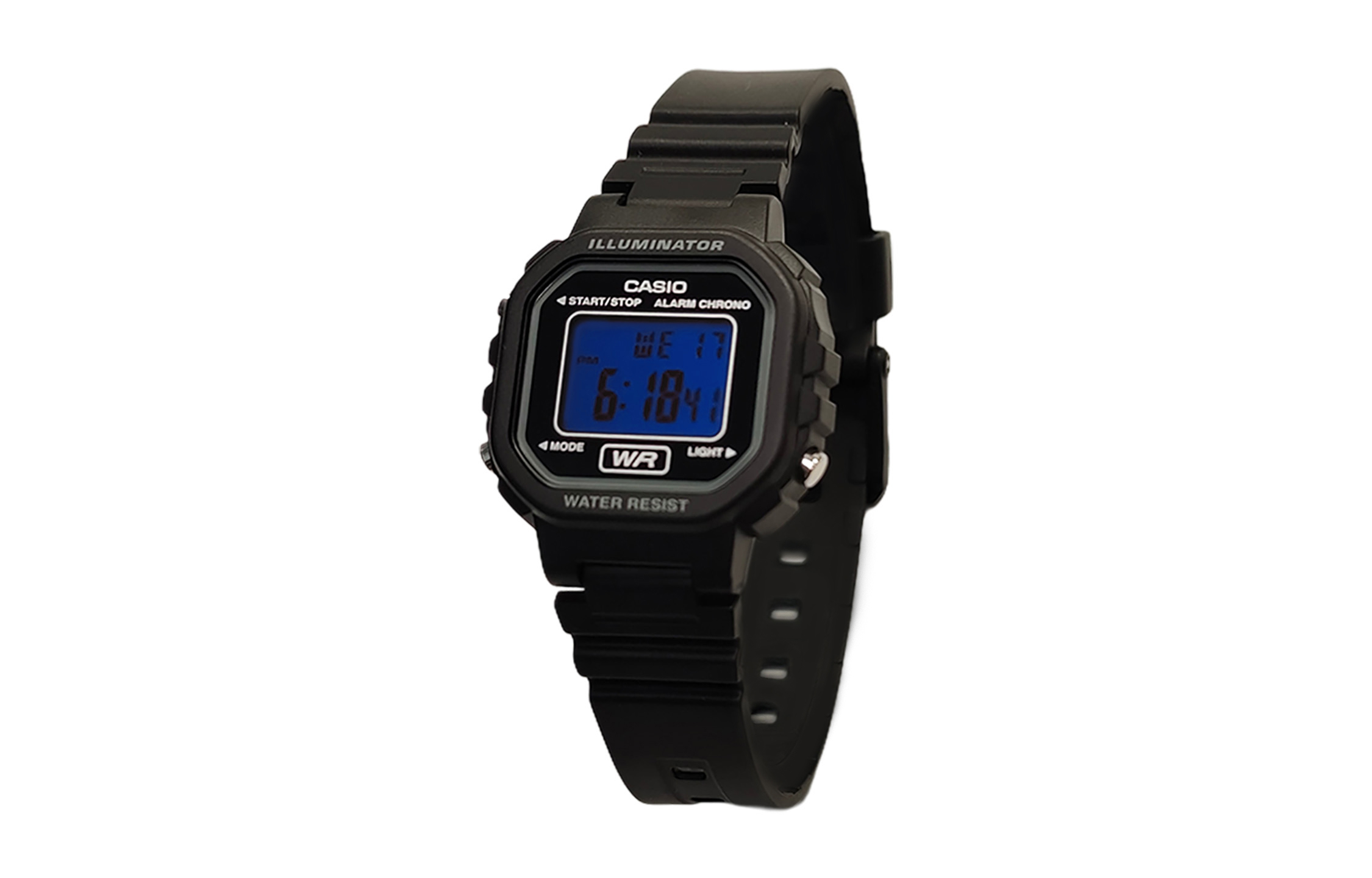 

CASIO Часы Retrofit Series Quartz Movement Resin Strap Watch Women's Watch Black Dial, Black Dial with Blue Bezel