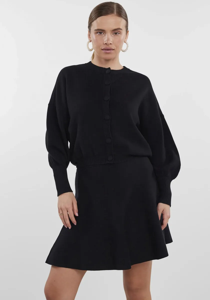 

Кардиган Y.A.S "YASFONNY LS KNIT CARDIGAN S. NOOS", черный