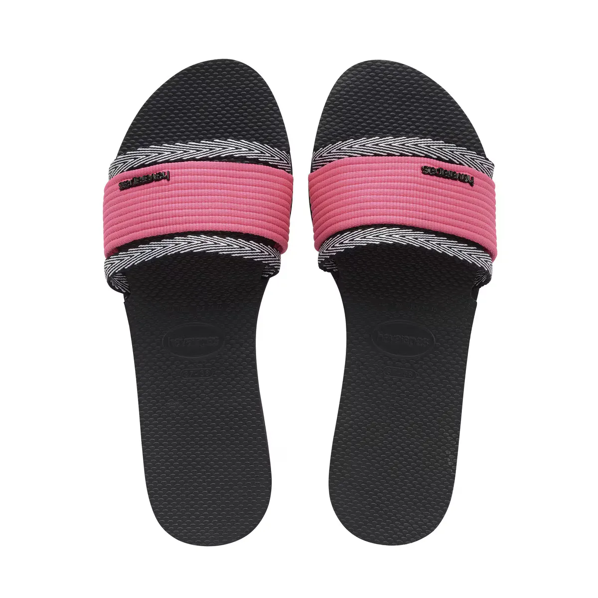 Вы Транкосо Хаваианас Женские Шлепанцы Havaianas, черный/розовый