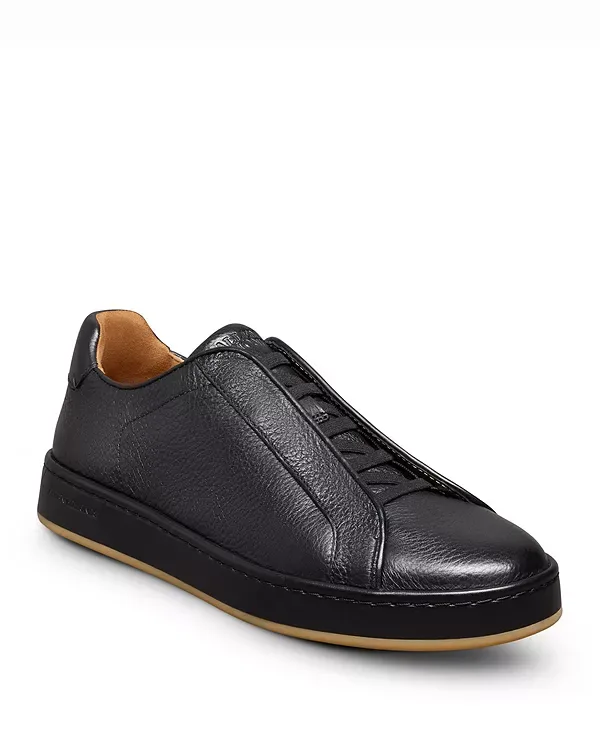 Кроссовки-Слипоны Banks court с эластичной шнуровкой Allen Edmonds, Black