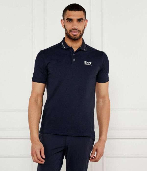 

Рубашка поло Slim fit Ea7, синий