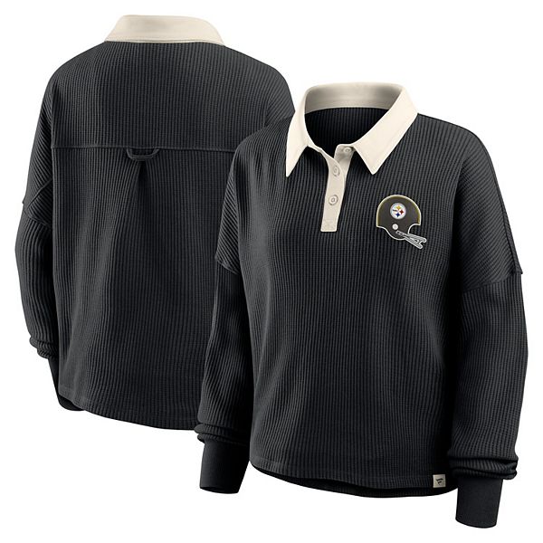 

Женская черная футболка Pittsburgh Steelers oversized hometown premium thermal long sleeve Fanatics, Черный, Женская черная футболка Pittsburgh Steelers oversized hometown premium thermal long sleeve Fanatics