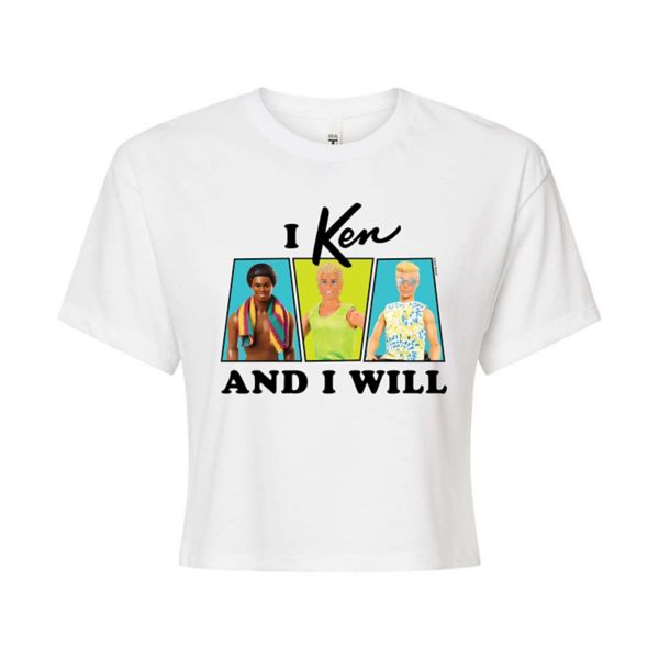 

Укороченная футболка Junior's I Ken and I Will Barbie, белый