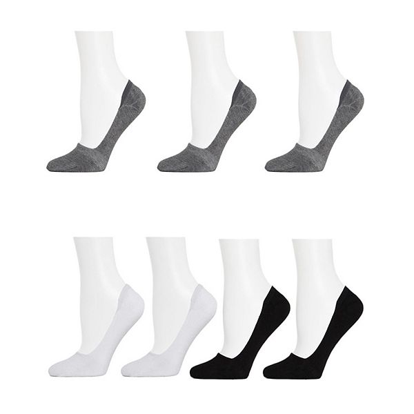 

Носки Mid-Cut liner из хлопковой смеси, 7 пар Memoi, Gray White Black