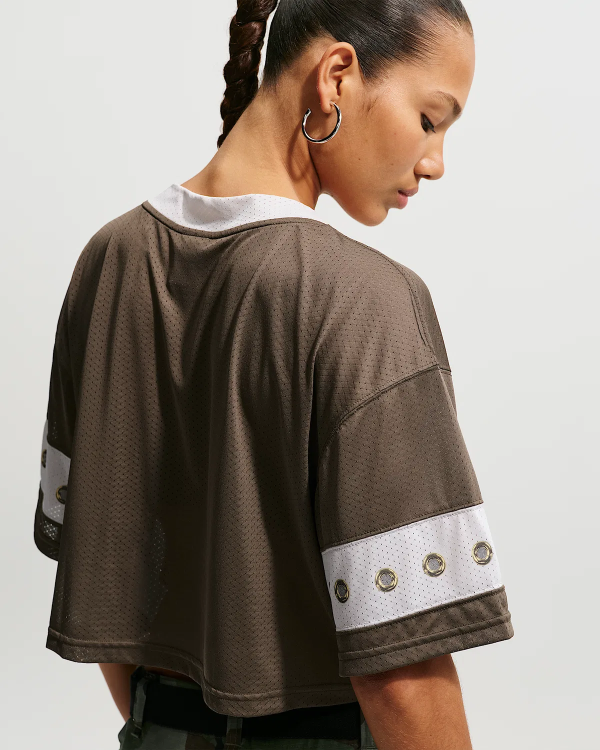 Женский укороченный топ Nike Sportswear, Dark Hazel/Moon Particle — фото 2