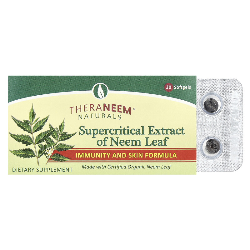 

Organix South, TheraNeem Naturals, сверхкритический экстракт листьев нима, 8 мг, 30 мягких таблеток