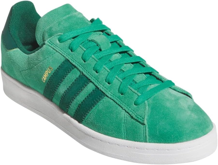 Мужские кроссовки adidas Campus Adv на шнуровке для повседневной носки - зеленые — фото 2