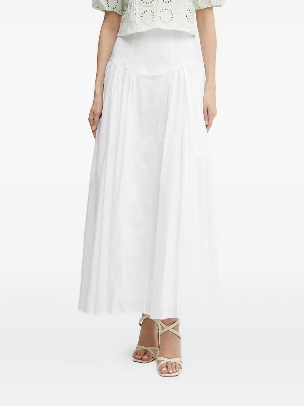 

Юбка миди со сборками Bardot, белый