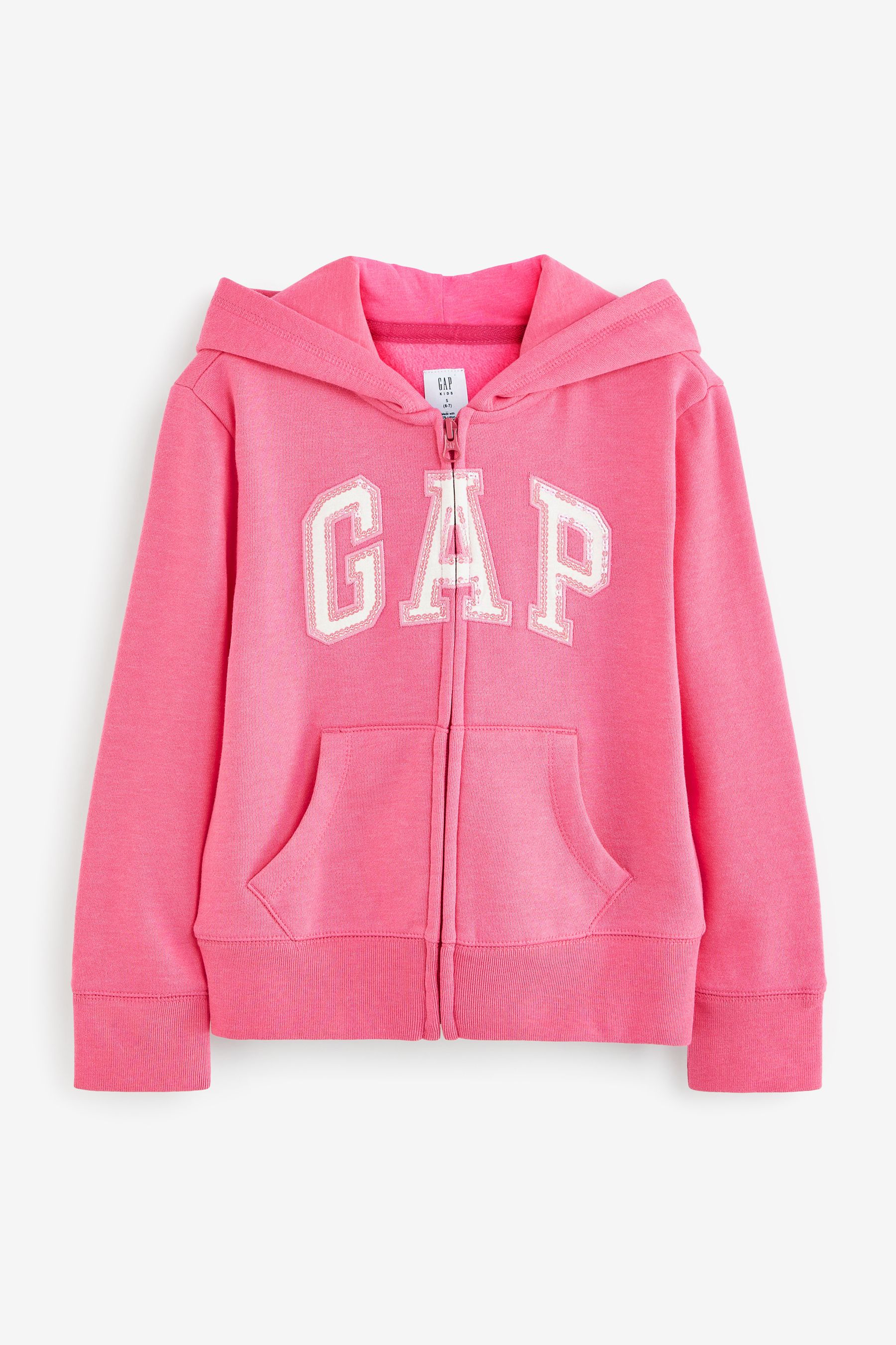 

Толстовка на молнии с логотипом Gap, розовый