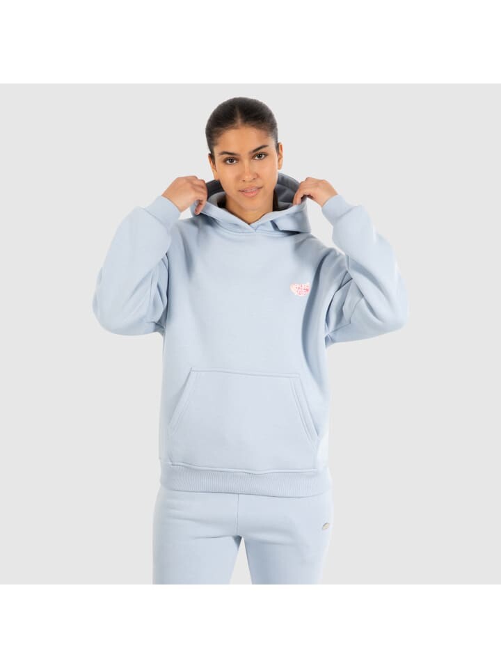 

Толстовка SMILODOX Hoodie Riva, светло-синий