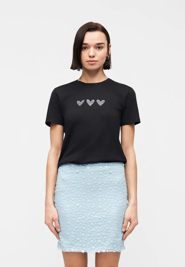 

Футболка с принтом onlariana o neck box print Only, Black, Черный, Футболка с принтом onlariana o neck box print Only, Black