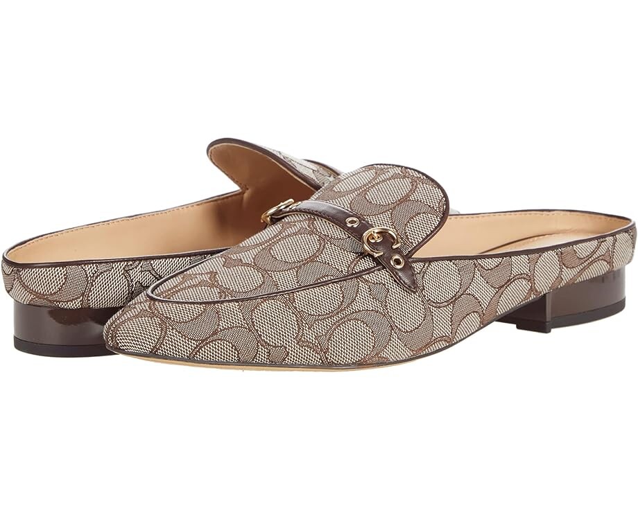 

Лоферы COACH Irene Mule, цвет Oak/Maple Jacquard