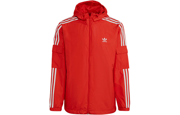 Курка Adidas 3 Stripes Мужская Ярко-розовая Флуоресцентная Красная — фото 2