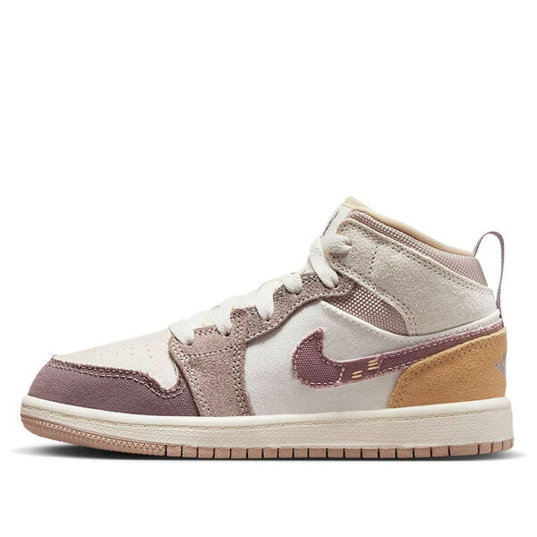 

Кроссовки 1 mid se craft 'inside out - taupe haze' Air Jordan, мультиколор