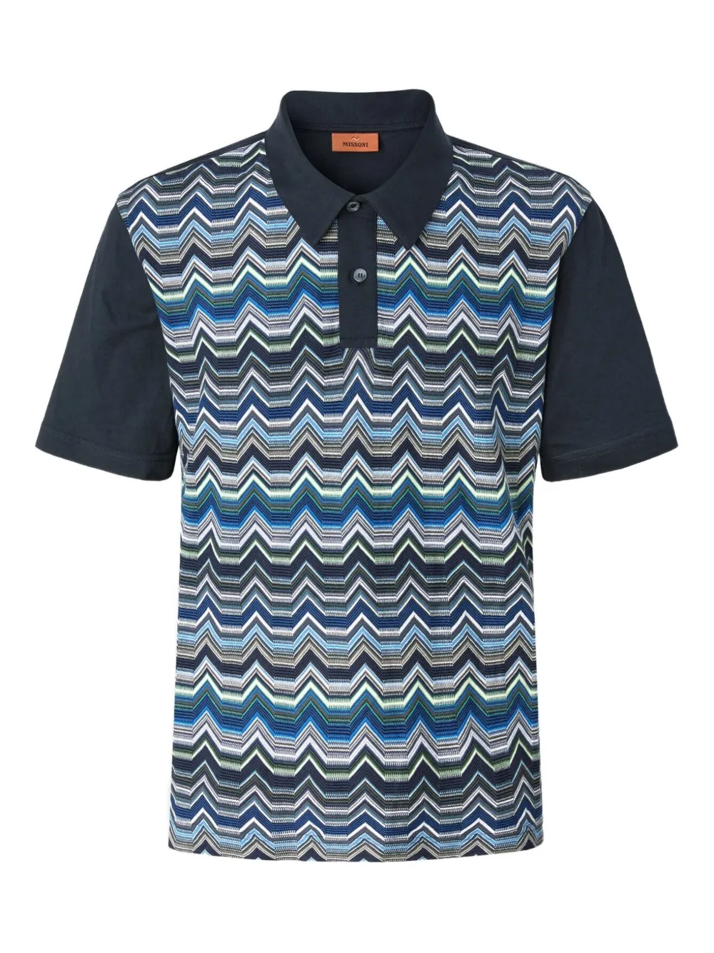 

Рубашка-поло с шевронным узором Missoni, синий