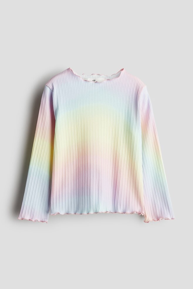 

Хлопковая рубашка с оверлоком H&M, розовый