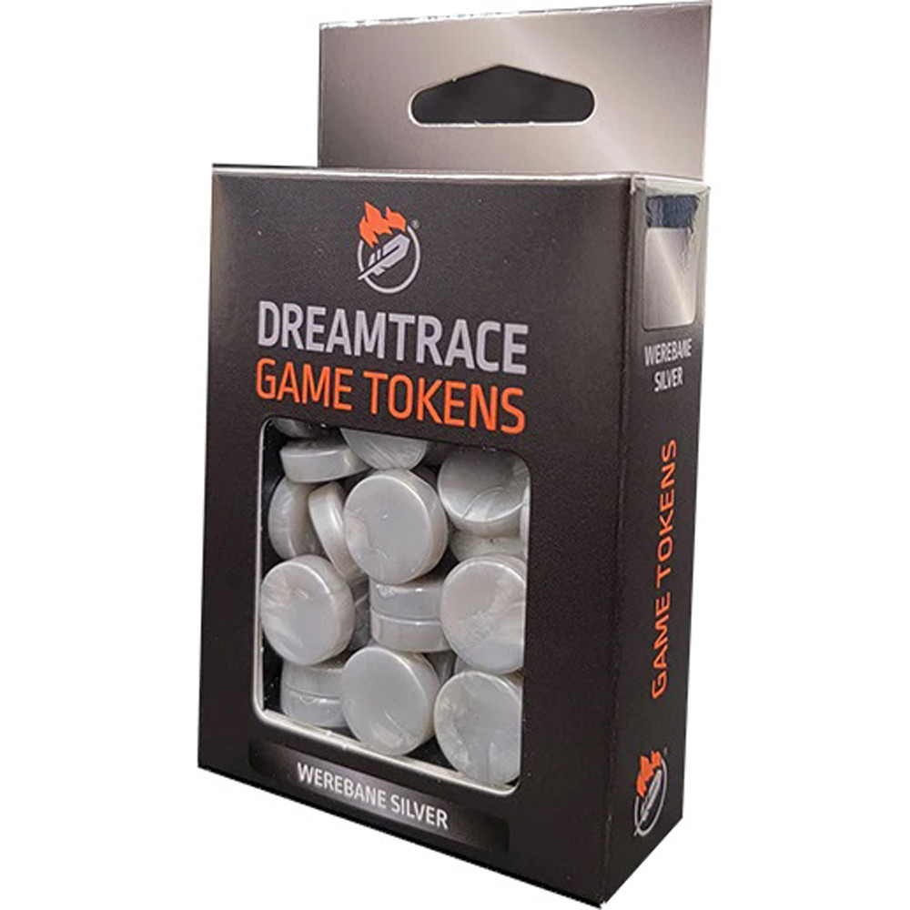 

Аксессуары Ghost Galaxy Dreamtrace Game Tokens: Werebane Silver (40)