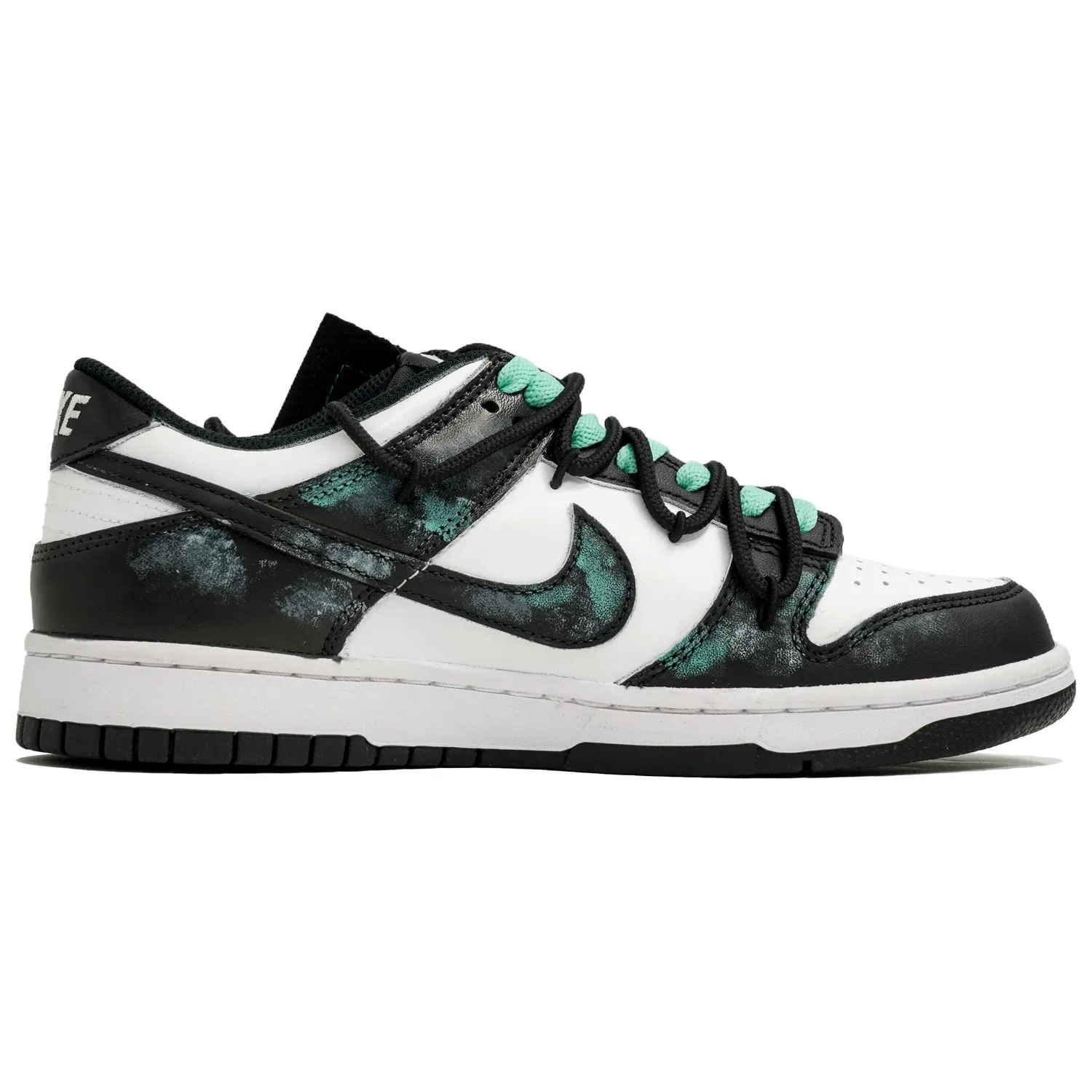 Кроссовки низкие Nike Dunk Retro Black White — фото 4