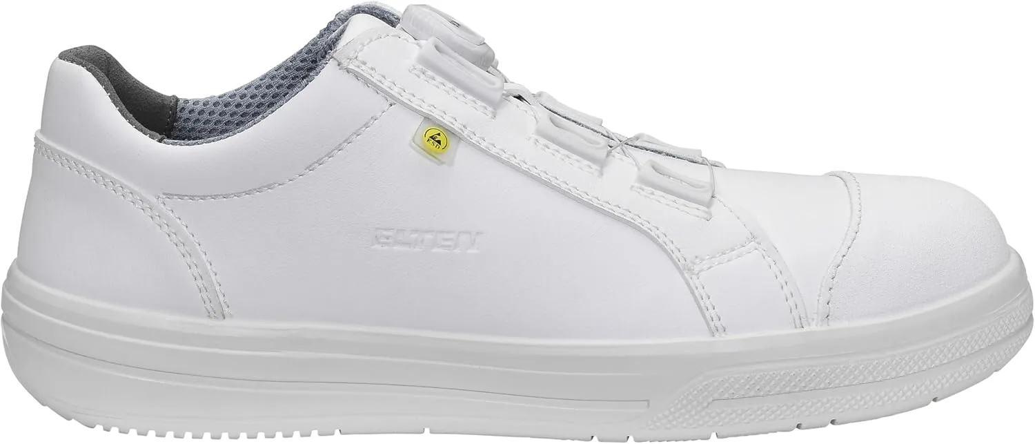 Защитные ботинки ELTEN Ghost BOA Low ESD S3S, женские и мужские, текстильные, со стальным защитным носком, легкие, спортивные, классические, белые — фото 2