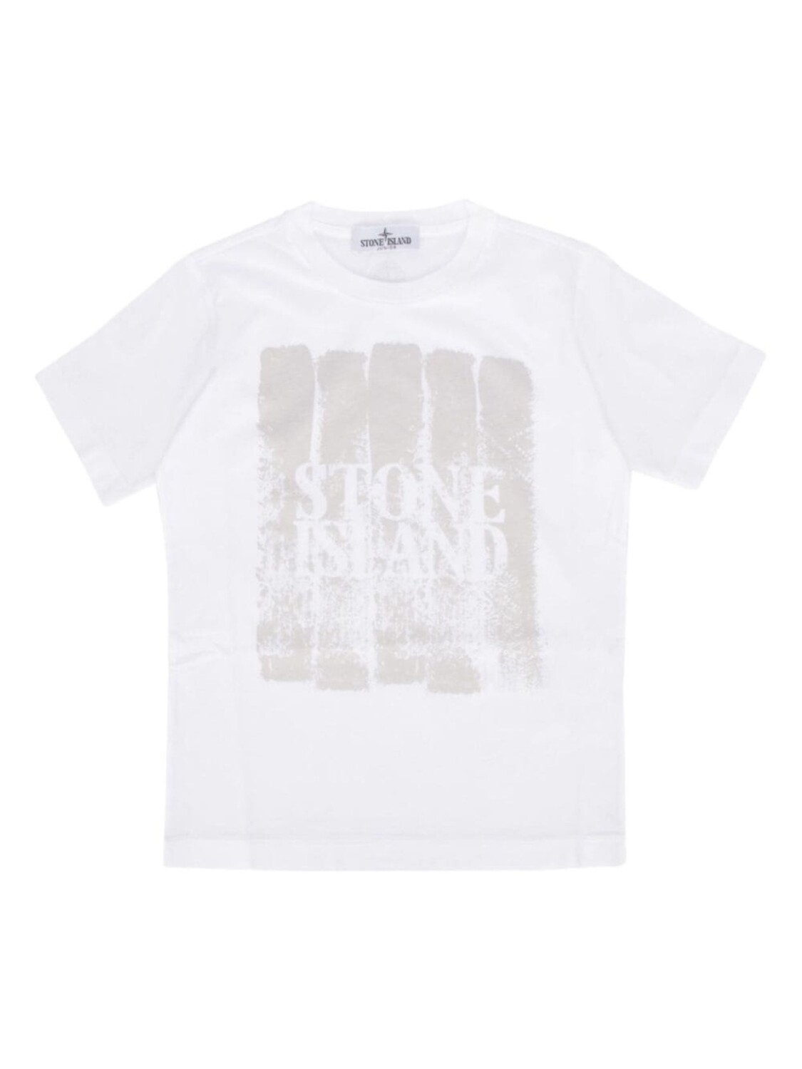 

Stone Island Junior футболка с логотипом, белый