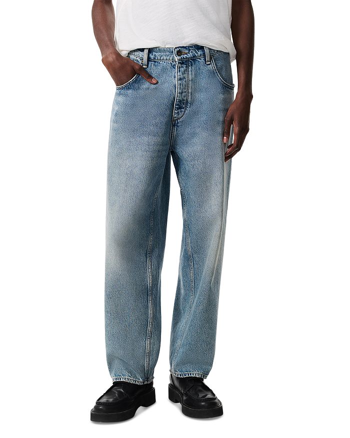 

Аутентичные жесткие мешковатые джинсы цвета Beacon Blue rag & bone, синий