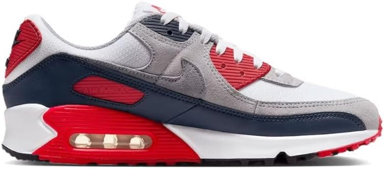 Мужские спортивные кроссовки Nike, размер 40 EU, белый/красный/серый — фото 2