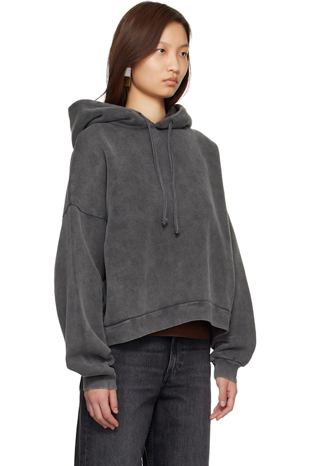 Acne Studios Толстовка с серым логотипом и нашивкой — фото 2