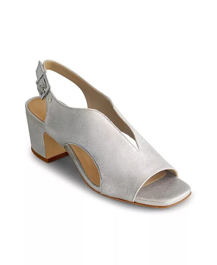 Сандалии Bernardo Bedford на среднем каблуке Bernardo Footwear, серебряный — фото 4