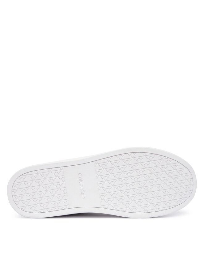 Кроссовки Classic Cup Mid Laceup Zip Lth YM0YM01428 Calvin Klein, белый — фото 4