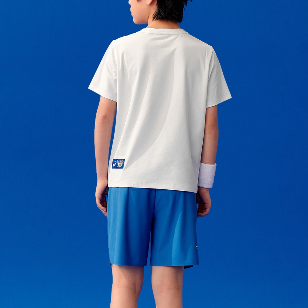 ASICS Футболка для спортивных занятий SS25 0001 Raw White для детей 3-7 лет — фото 3
