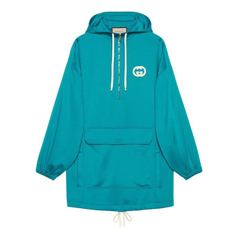 

(WMNS) Платье Gucci из неопрена с капюшоном, цвет «Бирюзовый»
