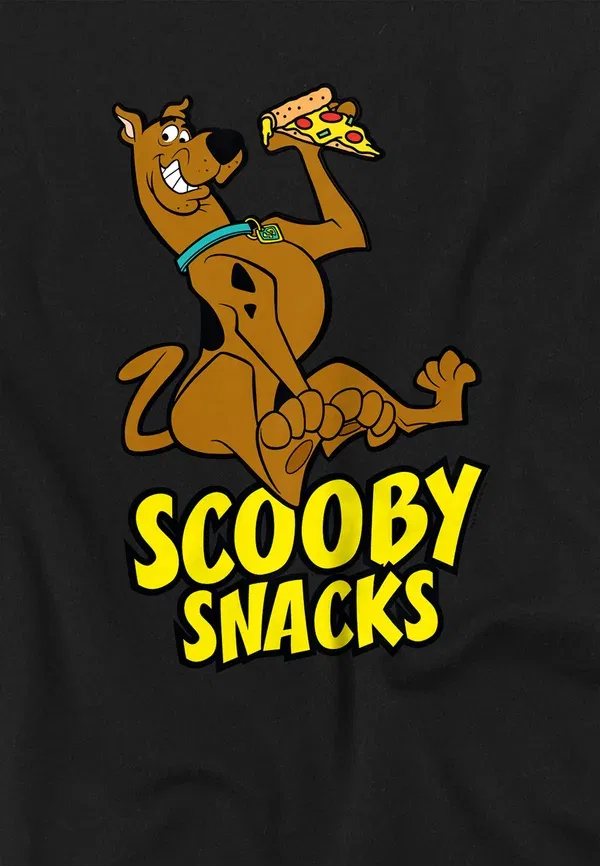 Футболка с принтом Cotton Soul, Scooby doo! scooby snacks pizza!, черный — фото 3