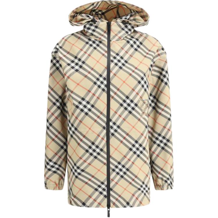 

Burberry Принтованный худи на молнии, Khaki