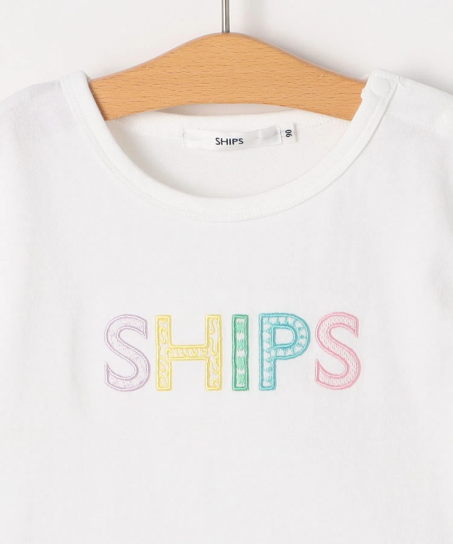 Детская футболка с логотипом SHIPS KIDS белая — фото 3