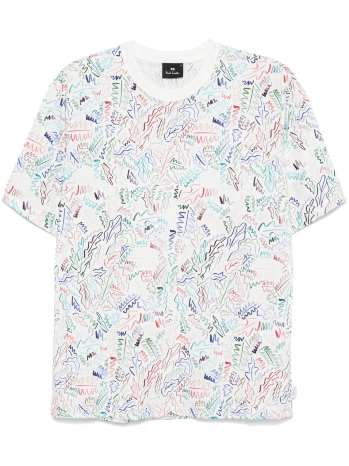 

PS Paul Smith футболка с абстрактным принтом, белый