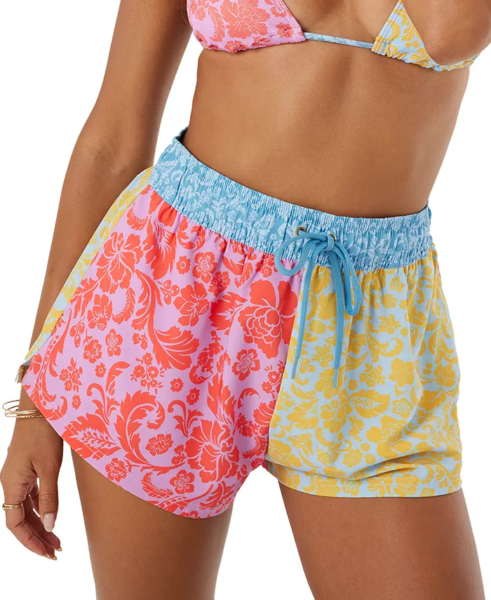 

Детские шорты для плавания No Bad Waves с пэчворком и гобеленовым принтом Roxy, мультиколор