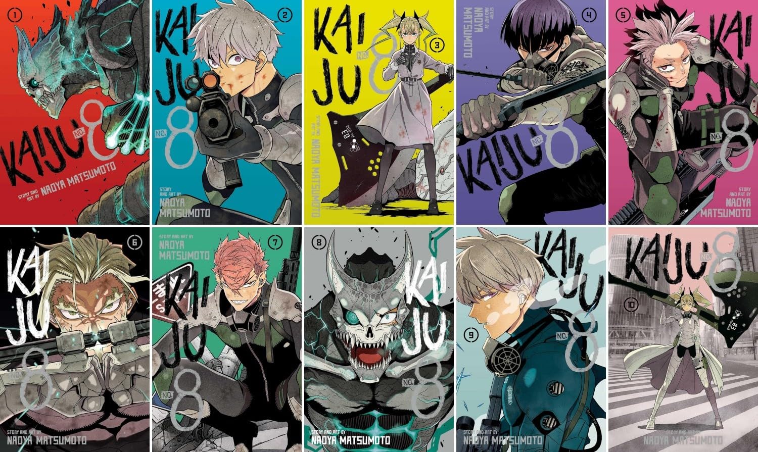 

The Kaiju No. 8 Series Total 10 Manga Books Set Vol. 1 - 10 (generic)