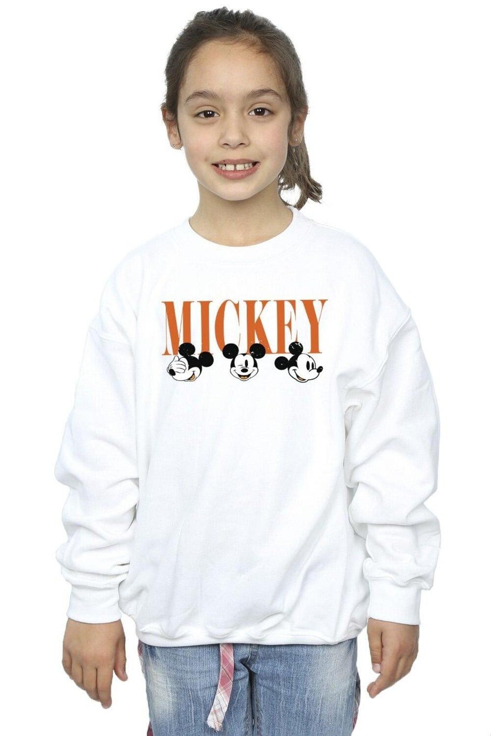 

Толстовка с изображением лица Микки Мауса Disney, белый