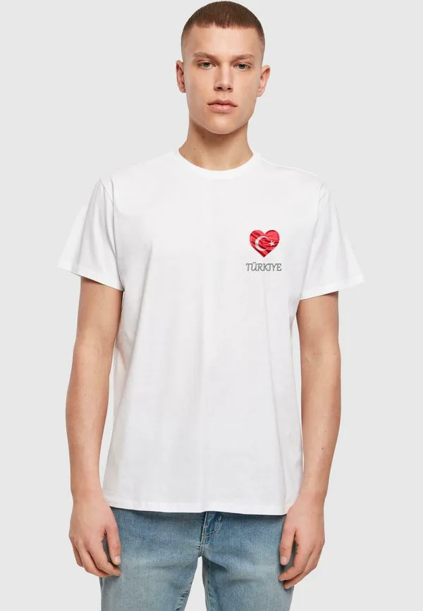 

Футболка с принтом в виде индейки в футбольном стиле Merchcode, White