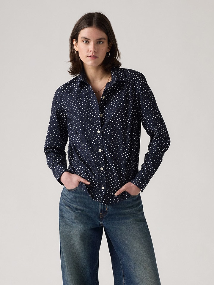 

Блузка Levi's, темно-синий/белый