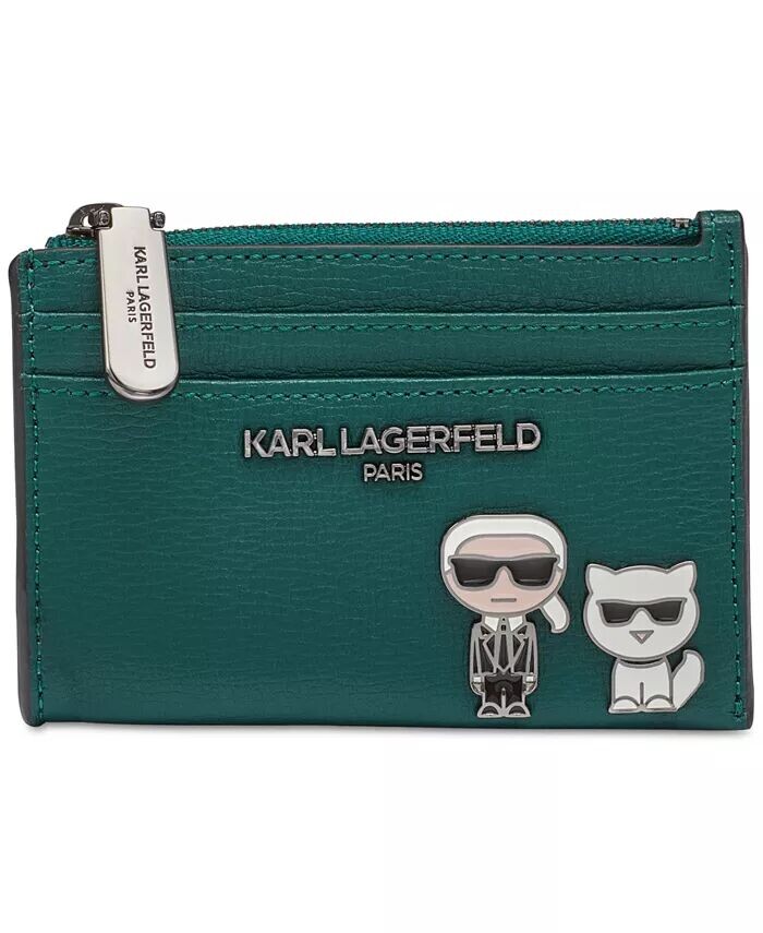 

Кожаный кошелек для карточек KARL LAGERFELD PARIS, красный