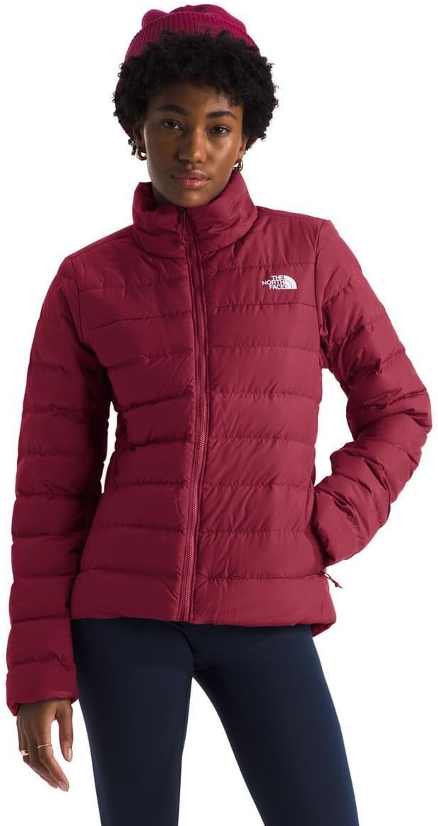 

Женская куртка The North Face короткая на молнии, бордовый